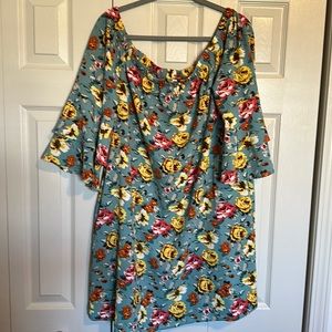 Off the shoulder floral dress